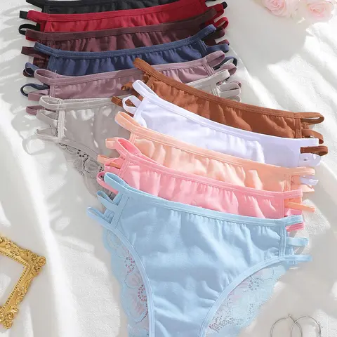 Women's Solid Color Briefs, Soft Comfy Breathable Knicker for Daily Wear, Underwear for All Seasons, Plain Panty, Panties, Fitted Panties, Breathable Comfy Innerwear, Soft Breathable Knickers