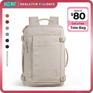 BAGSMART Blast Carry-On Travel Backpack 15.6" Laptop Waterproof Quick Access Fits 40oz Water Bottle Ideal for Airplane Travel Durable Compact Airline Approved Secure 28L-38L Volume 6 External Pockets DealsForYouDays&Spotlight Day