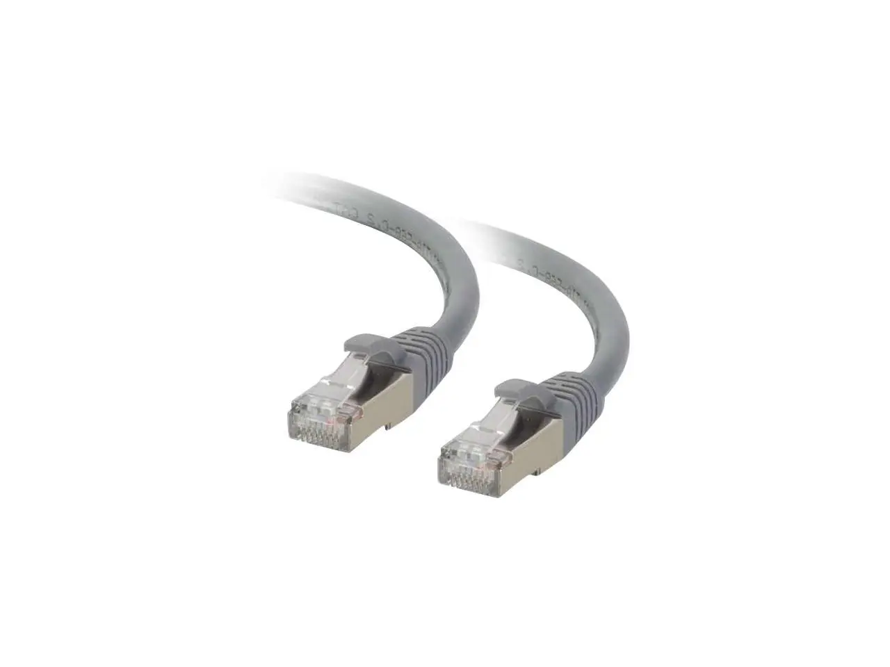 C2G 00776 Cat6 Cable - Snagless Shielded Ethernet Network Patch Cable, Gray (3 Feet, 0.91 Meters)
