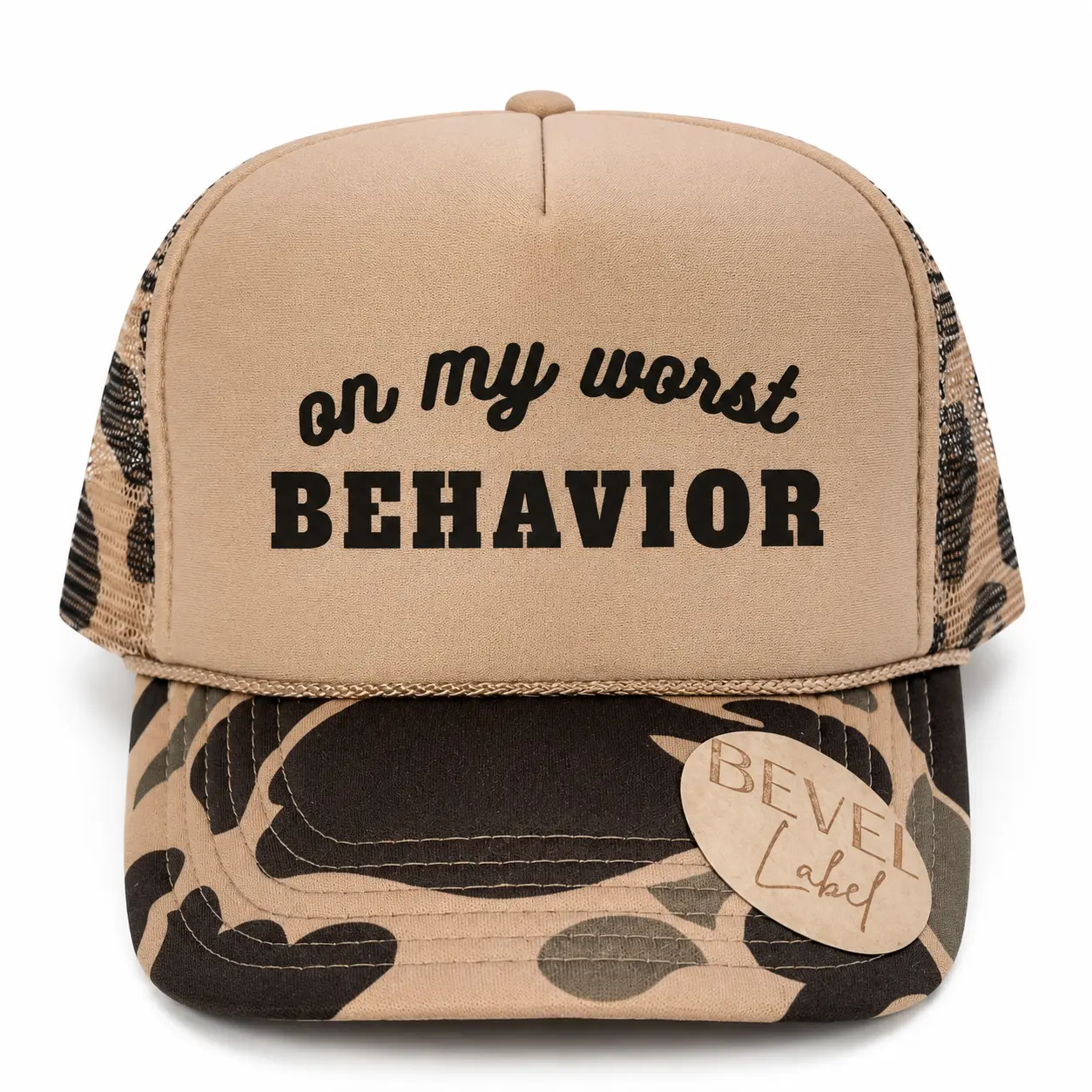 On My Worst Behavior Trucker Hat | Nashville Cowgirl Hat | Funny Bachelorette Hat | Girls Trip Baseball Cap