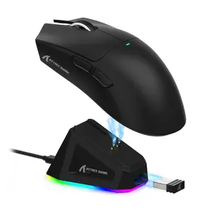 MAMBASNAKE x ATTACK SHARK X11 Lightweight Wireless Gaming Mouse RGB Charging Dock,22K DPI,PAW3311 Optical Sensor, 5 programmable Buttons