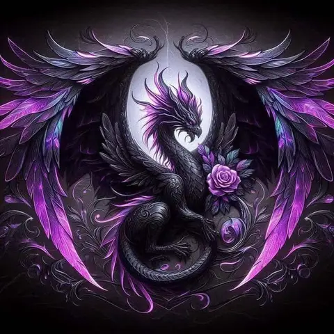 5D DIY Diamond Arts Colorful Painting Kit, Dragon Pattern Diamond Arts Colorful Painting without Frame, Handmade Craft Wall Art Decoration, Handicraft