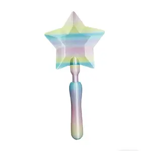 3D Printed Magic Wand Tap to Pay Holder – NFC Contactless Payment Clip, Star Wand Card Holder, Aesthetic Keychain Accessory for Phone Wallet (Pink/Gold/Rainbow)