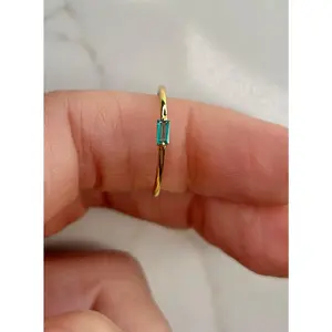 Emerald Stacking Ring