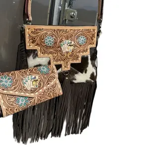 Gamblin Cowgirl-leather purse & wallet set