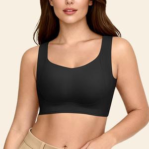 REALWILL Minimizer double layers Push-Up Bra, full coverage stylish bra,soft breathable and comfy material. Womenswear Comfort Minimalist Basic FallFreshness