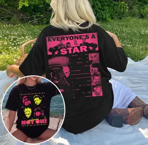 Everyone's A Star Tour 2026 Fans 2 Sided Merch T-Shirt, Vintage 5SOS Band Tour Shirt Womenswear