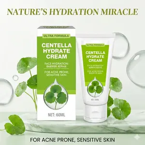Ultra Formula Centella Hydrate Cream – Face Moisturizer for Acne-Prone & Sensitive Skin – Barrier Repair with Ceramides & Centella Asiatica – Fast-Absorbing Non-Greasy Hydration – 60ml