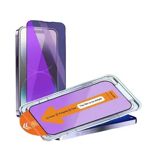 3-piece Privacy Anti-blue Light Filter Smartphone Screen Protector, Scratch-resistant Full Coverage, Ultra-clear, Suitable for Iphone Series Smartphones, Accessories