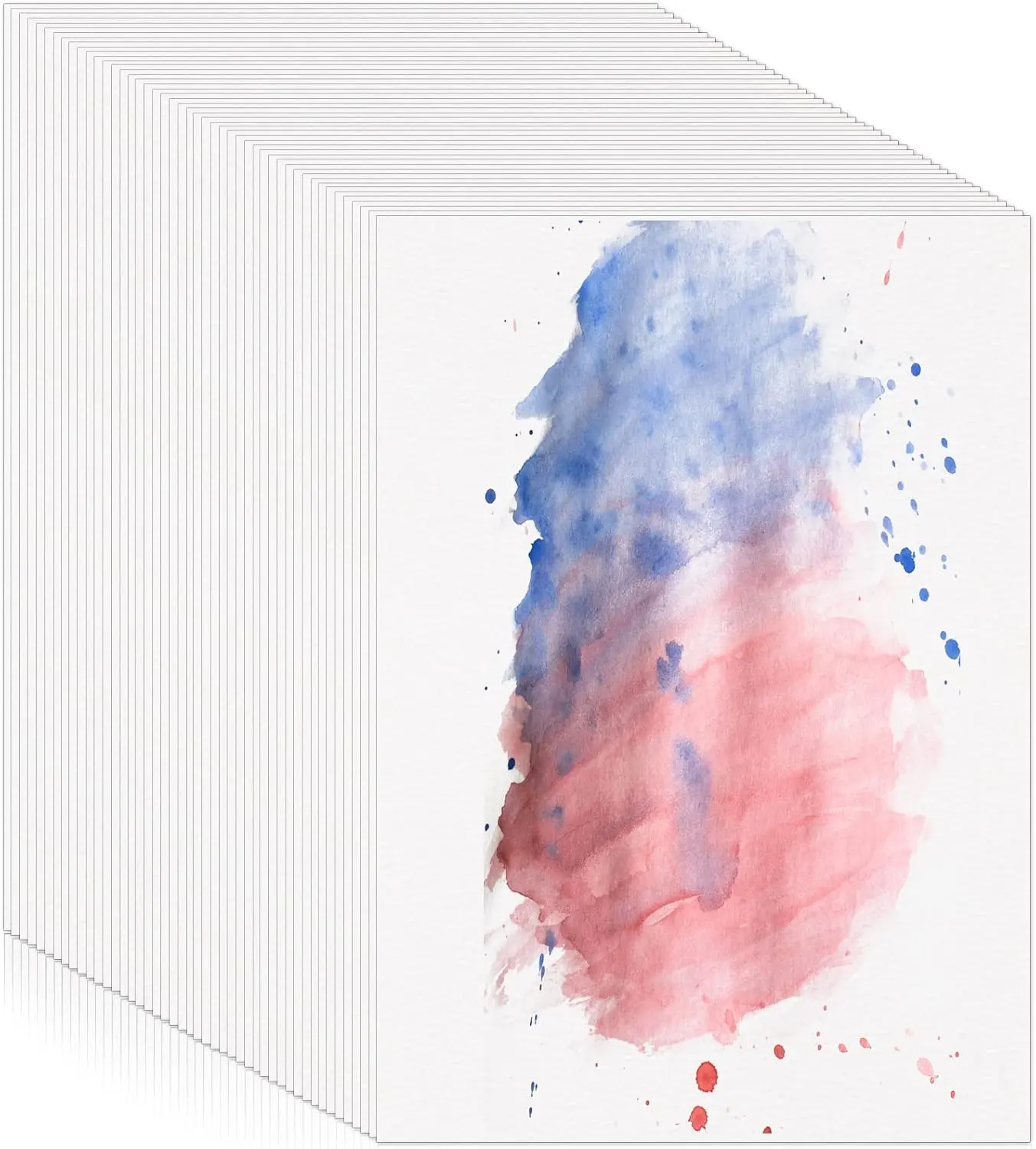 120 Sheets Watercolor Paper Bulk, 140 lb/300 GSM  Cold Press White Paper, 5 x 7 Inch,  for , Students, Artists