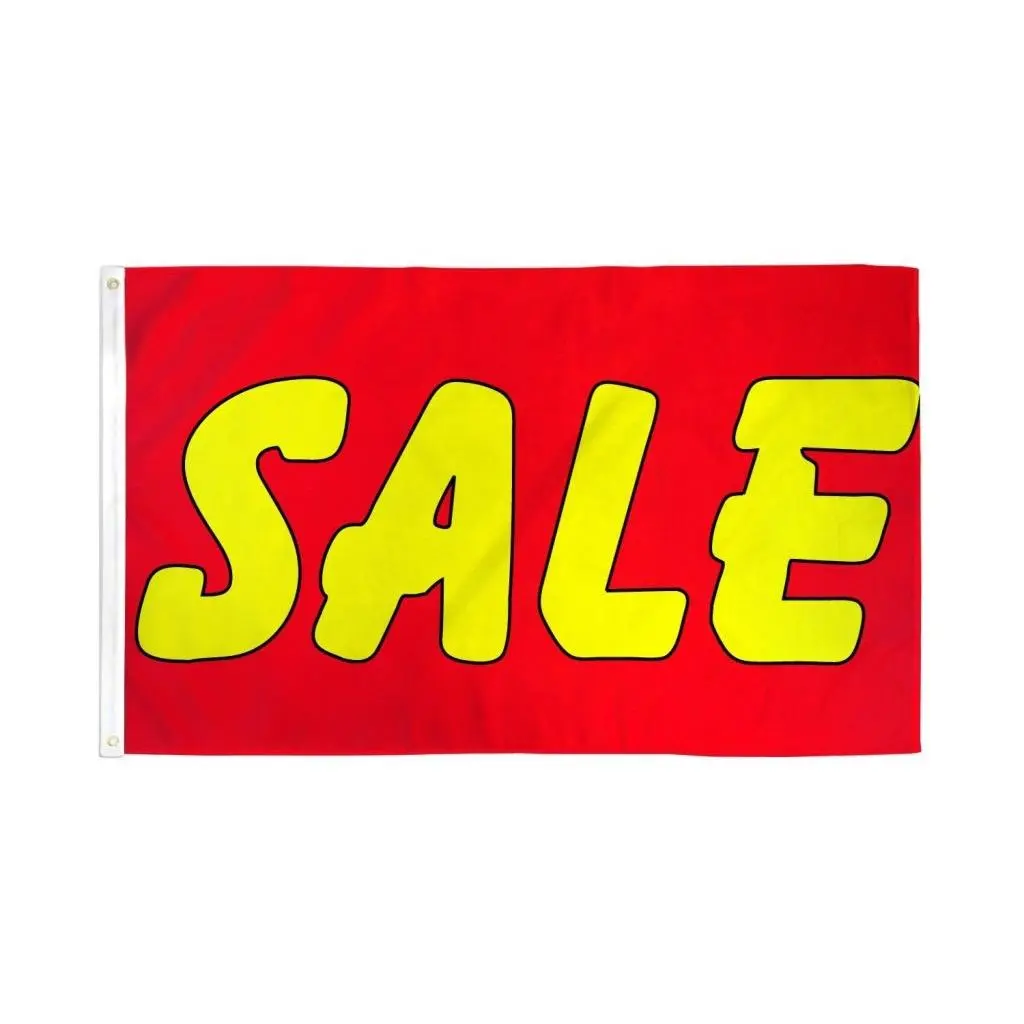 DuraFlag Red & Yellow Banner, 3x5ft, Brass Grommets, 4-Stitching, On Sale for Home & Festive Party Supplies, Banners, Four-Stitching