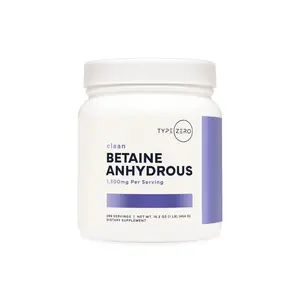 Type Zero Betaine Anhydrous Powder 1500mg Per Serving 299 Servings Optimum Dietary Supplement