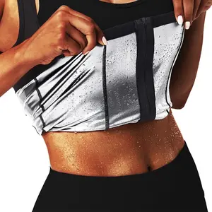 Women's Summer Sauna Vest for Active Workout, Sweat Technology Fabric, Snug & Comfortable Fit, Nylon & Jersey Spandex Blend