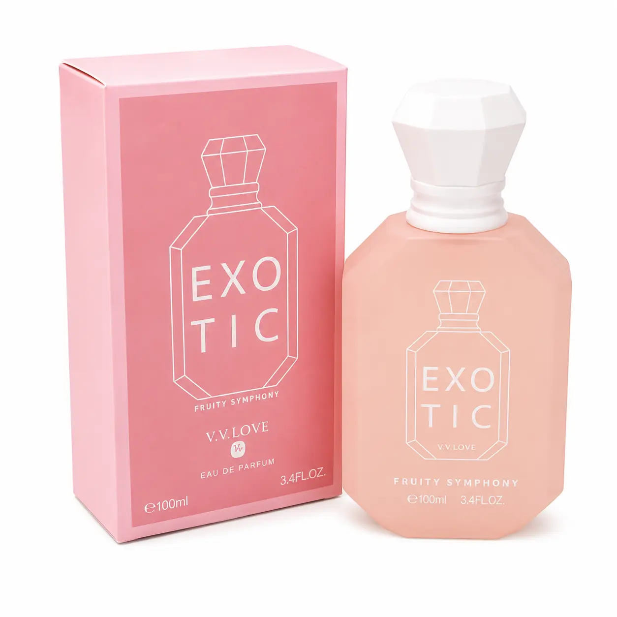 Fruity Symphony Eau de Parfum for Women 100ml / 3.4 Fl Oz – Fresh Fruity Fragrance Perfume Spray for Everyday Wear, Special Occasions & Gift Giving