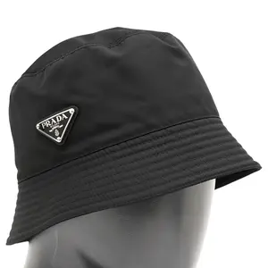 Pre-owned PRADA Nylon Small Leather Goods Re Bucket Hat
