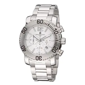 Charles-Hubert- Paris  White Dial Chronograph Watch