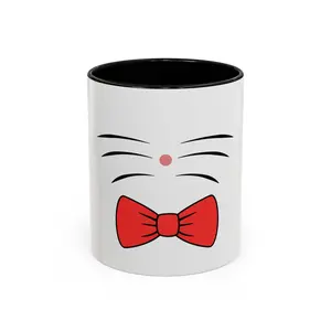 Whisker Sipper Cat Mug – Two-Tone Coffee Cup with Whisker Design