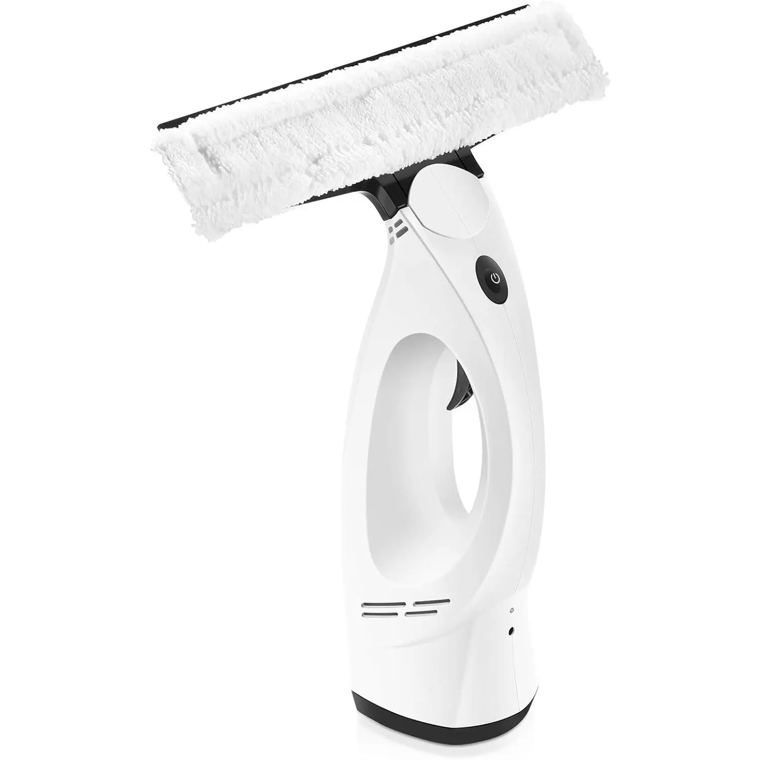 Window Vacuum, Window Vacuum Squeegee, 3 in 1 Cordless Window Vac with Spray/Wipe/Suck up Water,Electric Window Cleaning Tool for Shower Wall Mirror Glass/Car Windshield/Countertop- White rechargeable