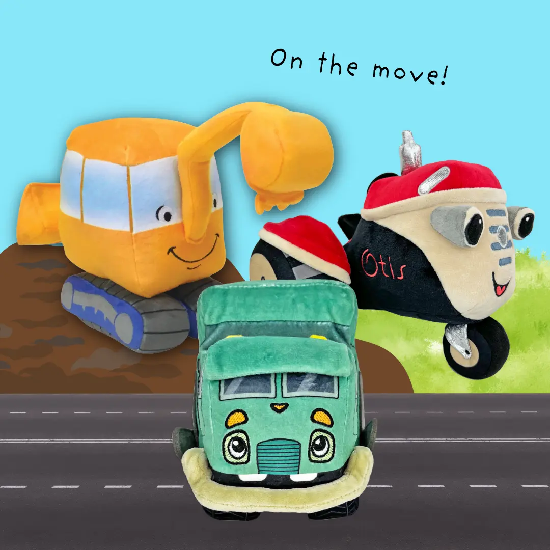 On the Move Plush Truck Set