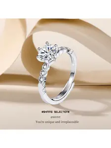 European and American layered matching diamond-shaped honeycomb ring, one-carat women's imitation moissanite ring, direct wholesale from manufacturer