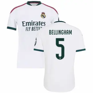 Unisex Soccer/Football Real Madrid Team Jude Bellingham #5 Laliga 2026/27 Home Replica jersey - White AR