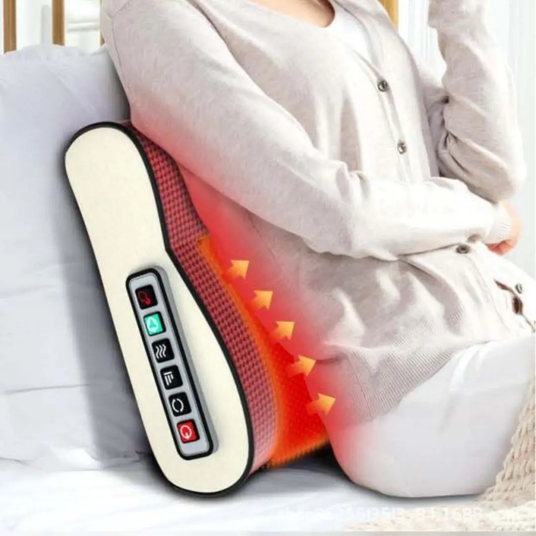 Back & Waist Massager with Adjustable Controls