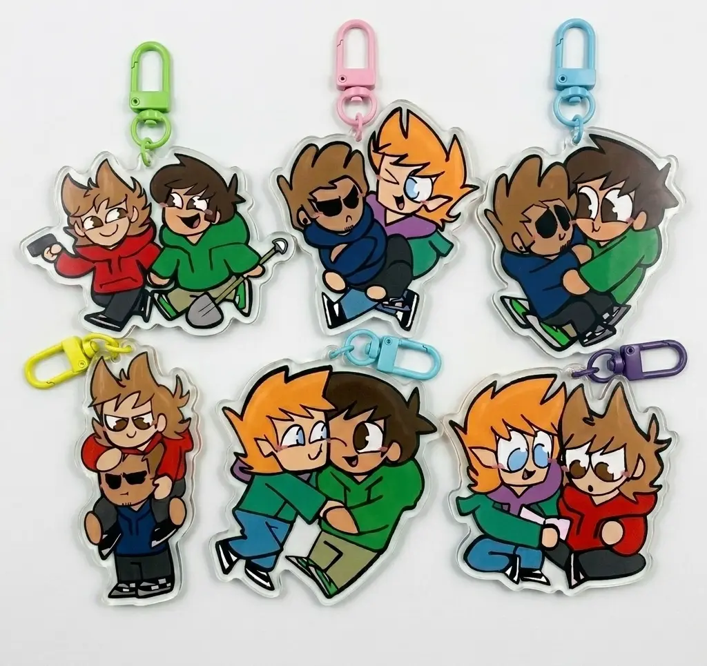 Eddsworld Acrylic Keychains, Perfect for bags, keys or gifts