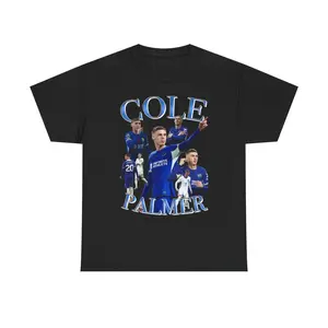 Cole Palmer Vintage Graphic T-Shirt, Retro Football Tee, Chelsea FC Star Soccer Shirt, Unisex Fan Apparel, Gift for Cole Palmer Fans