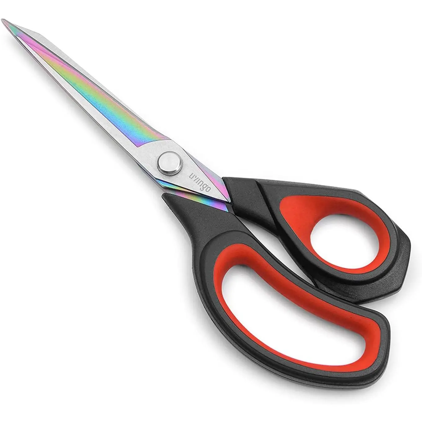 9.5-Inch Premium Forged Stainless Steel Dressmaking Scissors, Heavy-Duty Titanium-Coated Shears with Comfort Grip for Sewing, Fabric, Leather, Professional Crafts
