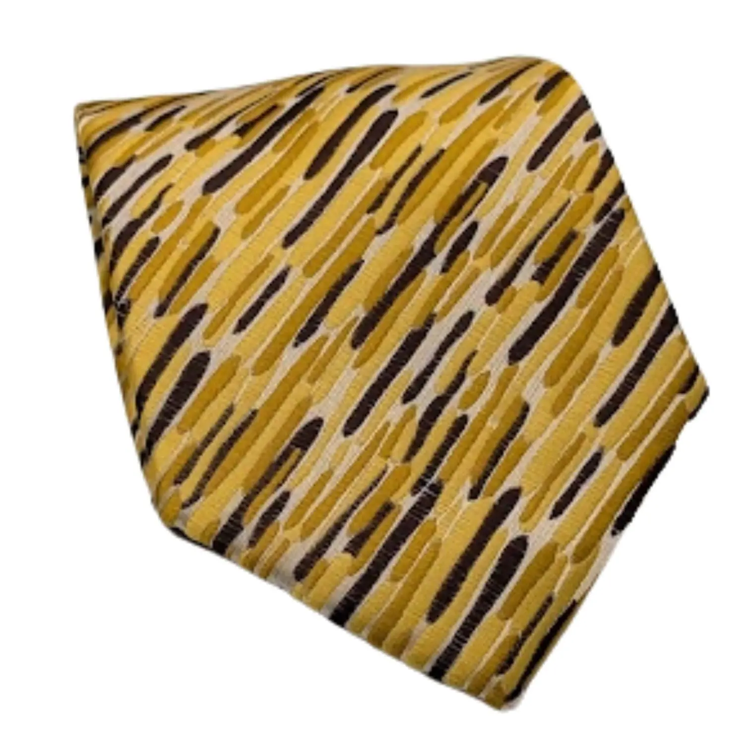 Men's Abstract Linear Pattern Necktie - Gold