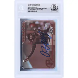 Oneil Cruz Pittsburgh Pirates Autographed 2024 Topps Chrome Sepia Refractor #98 Beckett Fanatics Witnessed Authenticated Card - Fanatics Authentic Certified