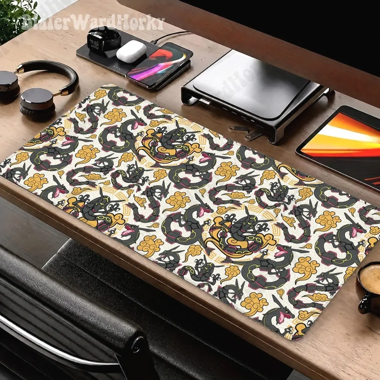 Shiny Rayquaza Mouse Pad Legendary Dragon Anime Gaming Mousepad Pad Manga Desk Decor Gifts