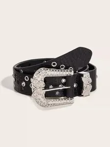 Y2K Retro Rhinestone Butterfly Belt for Women — Edgy & Chic Accessory for Jeans