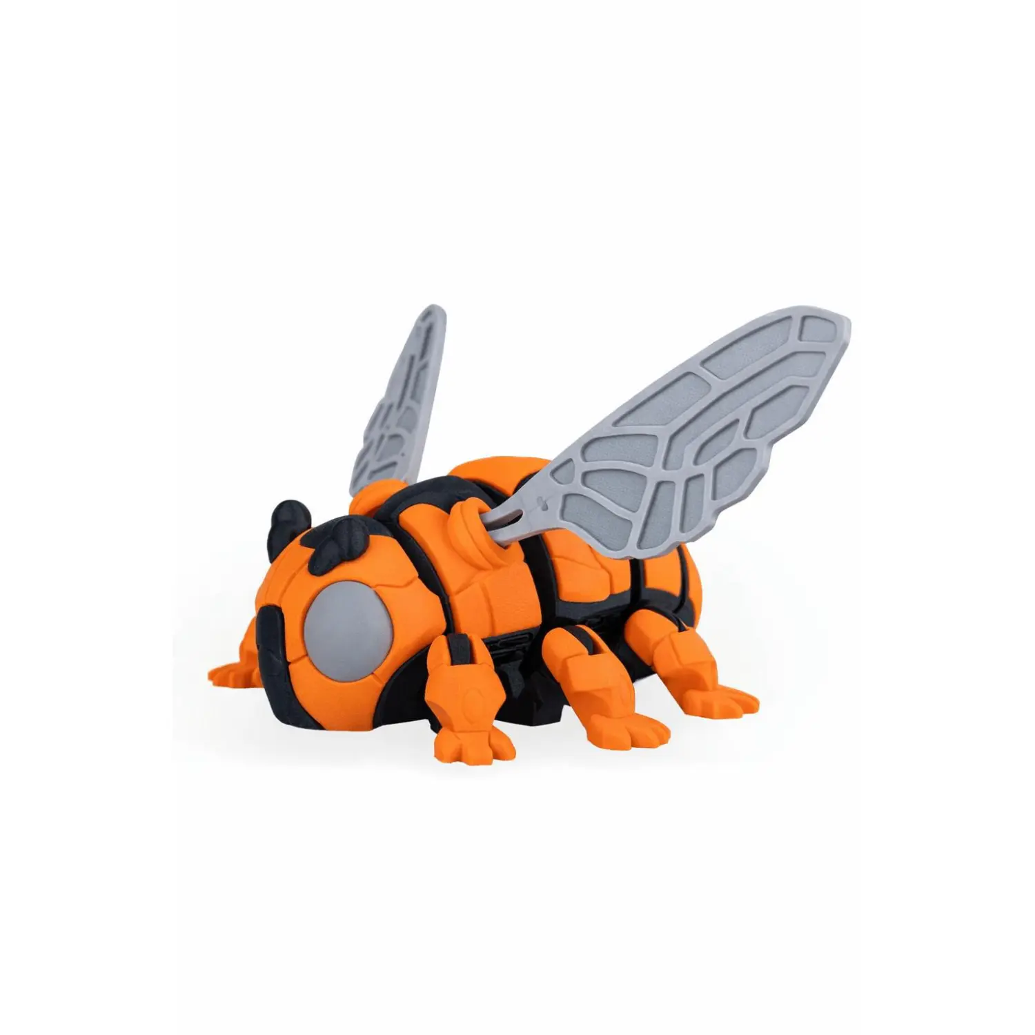 Bumblebee PollenStriker Collectible Plastic Cup - Eco-Friendly PLA, Mechanical Bee with Segmented Body, 3D Print Collectors' Kitchen Drinkware, Nature-Inspired Decor Ornament, Robotic Bumblebee