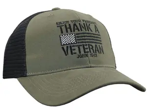 HOLD FAST Mens Cap Thank A Veteran Flag