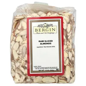 Bergin Fruit and Nut Company Raw Sliced Almonds, 12 oz (340 g)