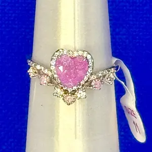 Bomb Party Hearts on Fire Ring Size 11