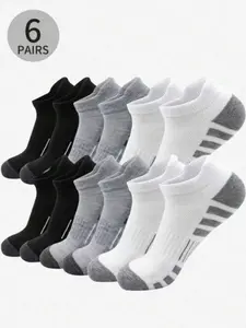Men's Breathable Mesh Socks, High-Quality Ankle Socks, Casual Daily Wear, Pack of 6 Pairs, Comfortable and Multi-Functional Design