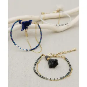 Tassel and Bead Empower Bracelet, Kenya
