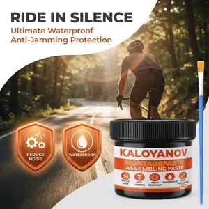 KALOYANOV 50g Assembling Paste Montagepaste with Brush, Premium Anti-Seize Grease for Bicycle Carbon Fiber Joints, Bearings, Pedals, Bottom Brackets, Seatposts, Reduces Noise, Anti-Jamming, Wear Resistant, Waterproof Rust Prevention Maintenance Compound