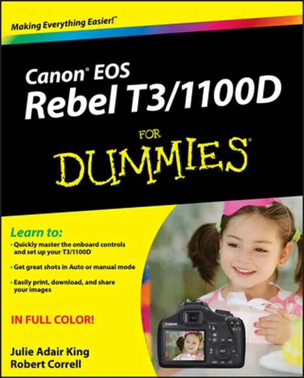 USED Book - Canon EOS Rebel T3/1100d for Dummies by King, Julie Adair (Paperback) - english