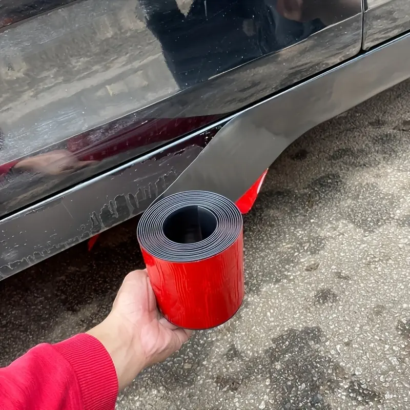 Yitap Car Door Bumper Strip, PVC Protective Trim, Universal Threshold Decorative Strip, Scratch Resistant Durable Design, Car Decals