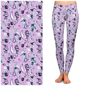 Vintage Witches Light Leggings by Miss Fluff x Lipstick & Chrome TC2