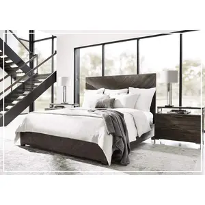Bernhardt Logan Square Fuller Panel Bed in Sable Brown (King/Queen)