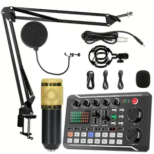 Podcast Equipment Bundle, Recording Studio Package with Podcast Microphone and Voice Changer, Vlog Living Broadcast Live Streaming ikTok