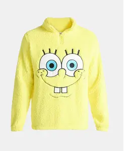 Sponge Men's and Big Men's Plush Fleece Quarter Zip Sweatshirt