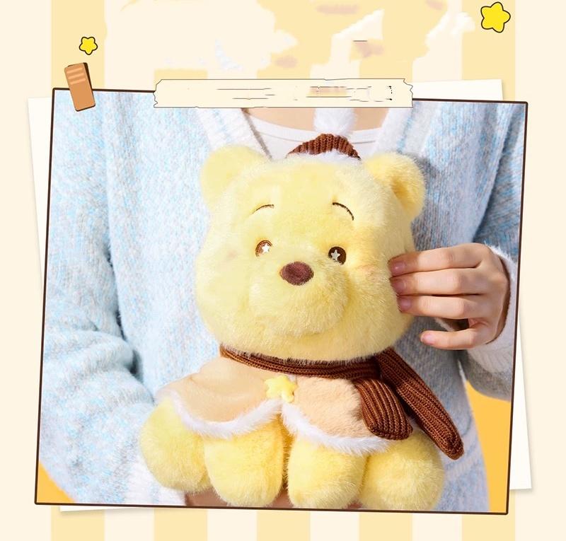 Disney Winnie Pooh Bear Plush Toy,Warm & Cozy Sitting Pose Plushie Pooh Bear Doll, 11.8"X9" Cuddly Soft Plush, Perfect Gift for Kids & Fans,Home & Office Decor,Christmas Gifts,New Year Gifts(1pc)