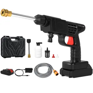 Cordless Portable Electric High Pressure Water Spray Gun Car Washer Cleaner Tool for Cleaning Furniture Garden Workshop