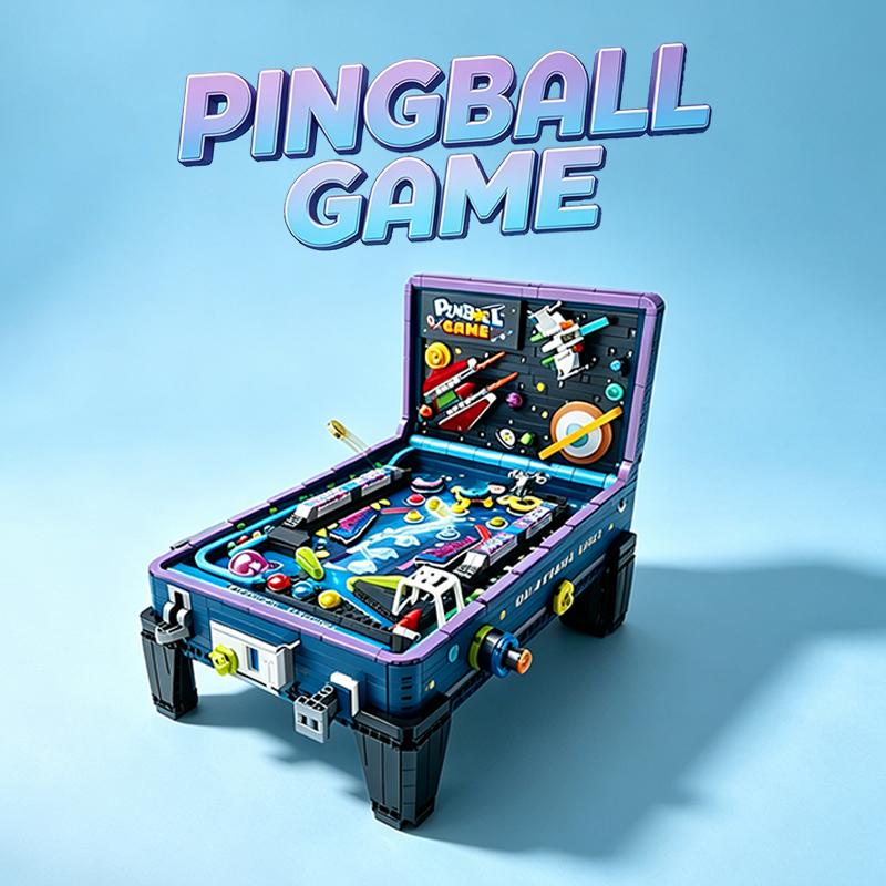 Pinball machine Building blocks set, 2039pcs Highly difficult Particle Splicing toy Perfect for Home Decor & Gifts on Christmas, Halloween, Valentine's Day, New Year for Adults 14+