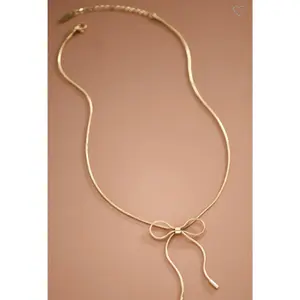 Coquette necklace 18k Stainless Steel Chain Bow Necklace